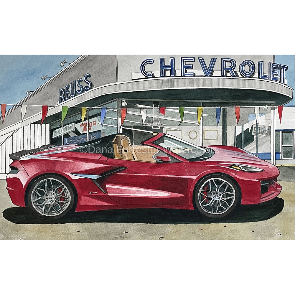 Dana Forrester Corvette Print 