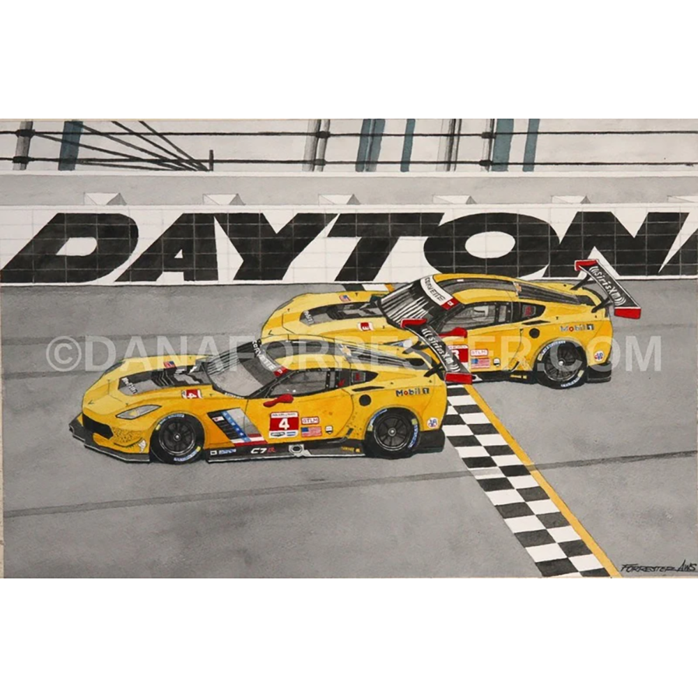 Dana Forrester Corvette Print "The Dominators” - Corvette Racing C7