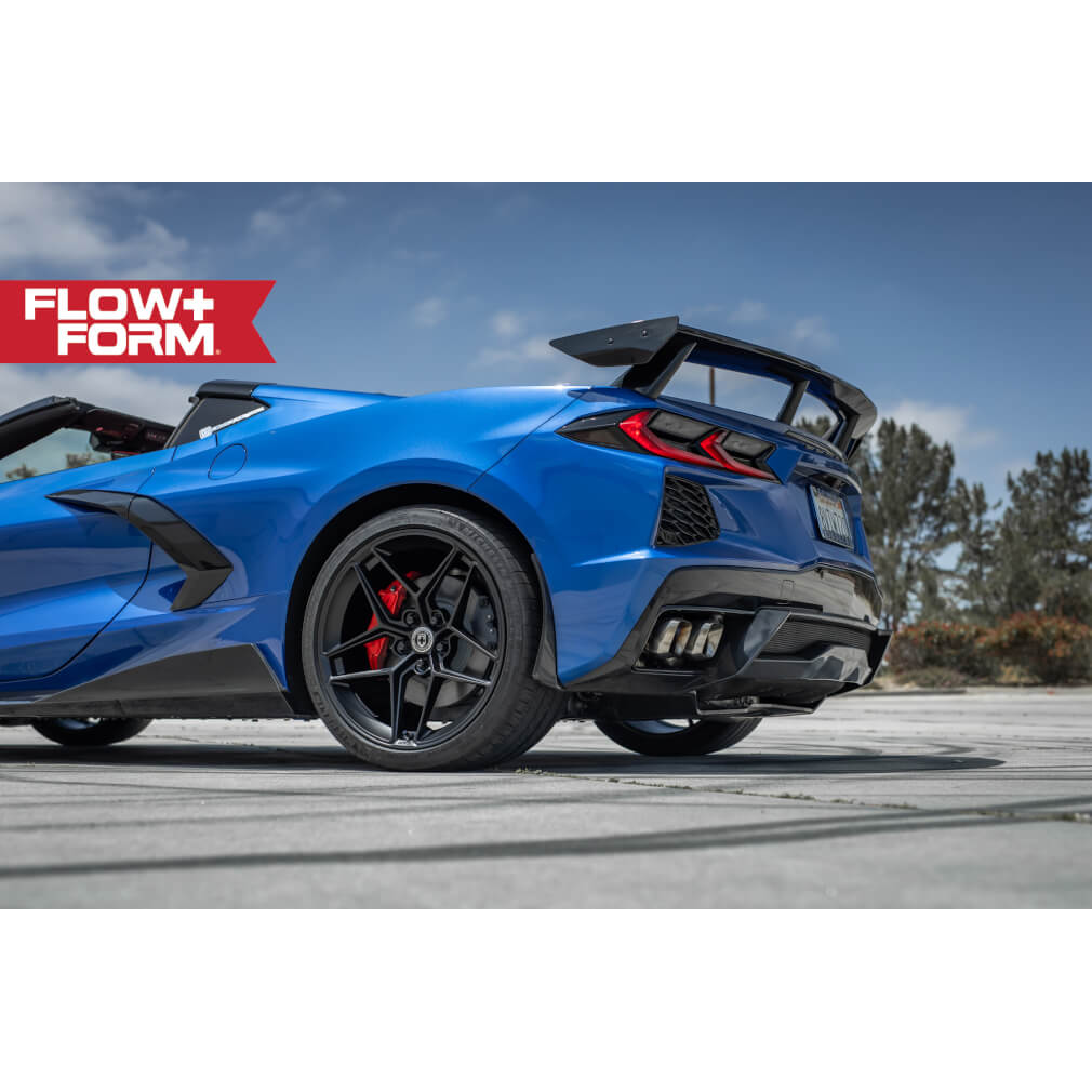 HRE Corvette Wheels (Set) - FlowForm : Style FF11 Tarmac (Satin Black) C8, Z51