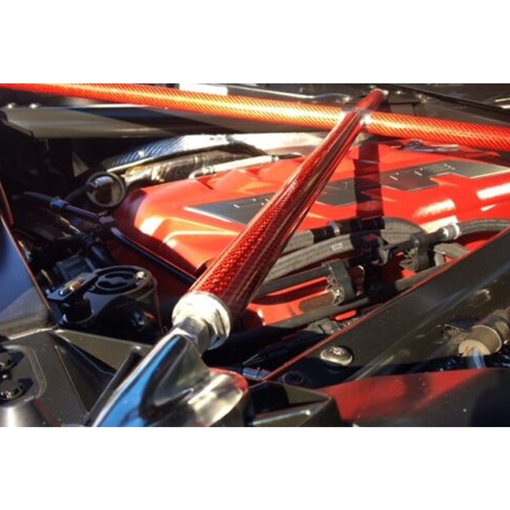 C8 Corvette Coupe Chassis Strut X Brace - Carbon Fiber : Stingray, E-Ray