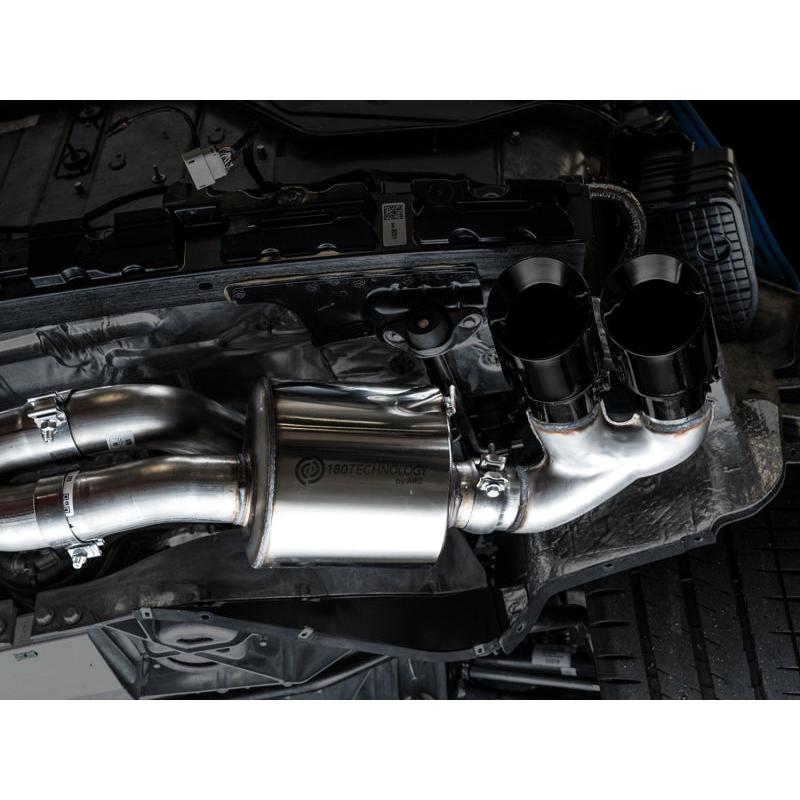 AWE Tuning 2020 Chevrolet Corvette (C8) Touring Edition Exhaust - Quad Diamond Black Tips