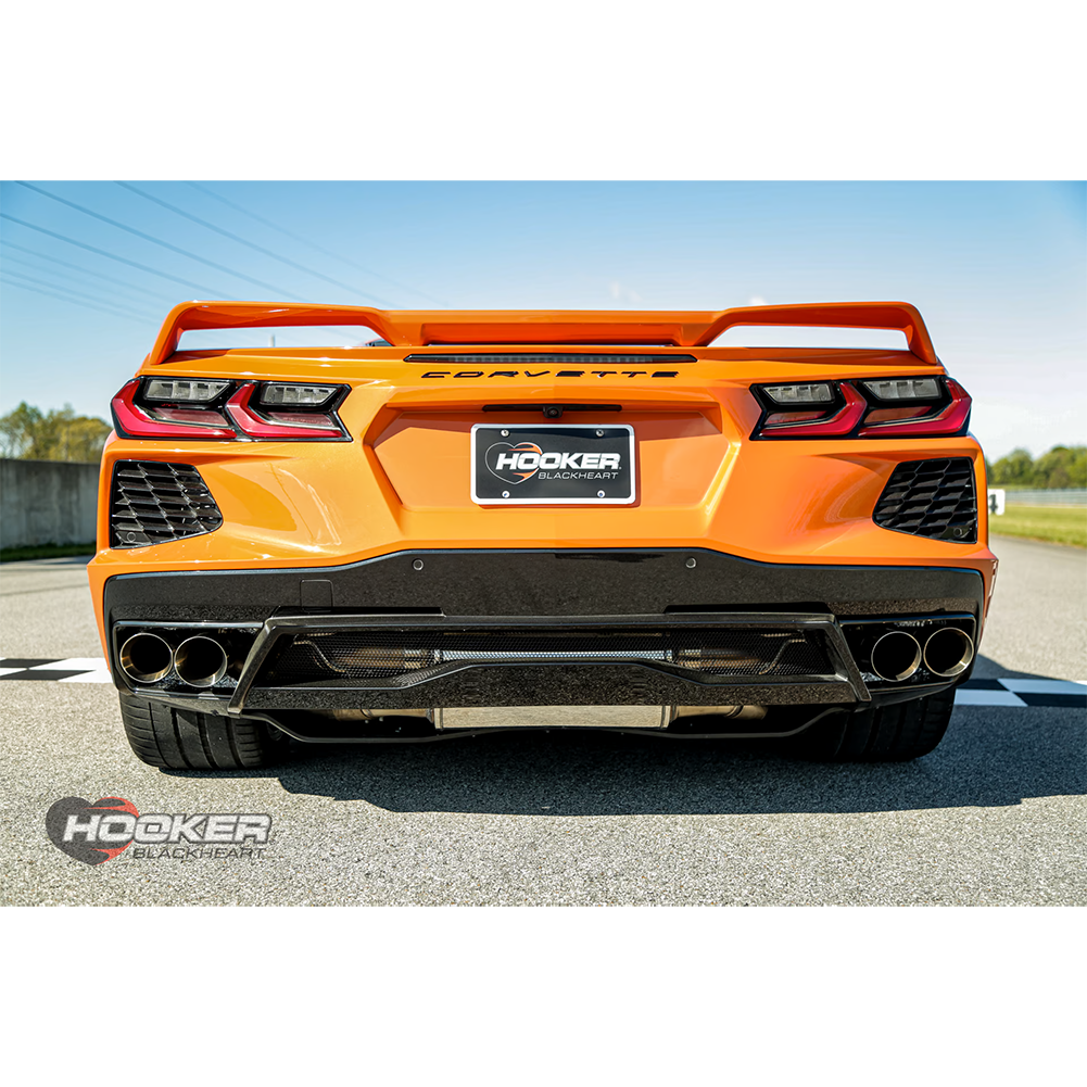 Corvette Hooker Blackheart Axle-Back Exhaust System : C8 2020-2024 Stingray, Z51 6.2L