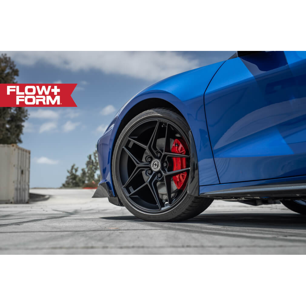 HRE Corvette Wheels (Set) - FlowForm : Style FF11 Tarmac (Satin Black) C8, Z51