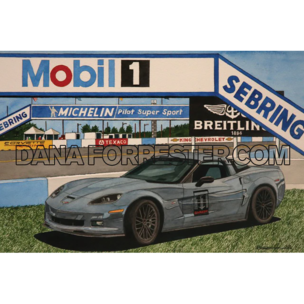 Dana Forrester Corvette Print "Carbon Edition” - Corvette C6 Z06