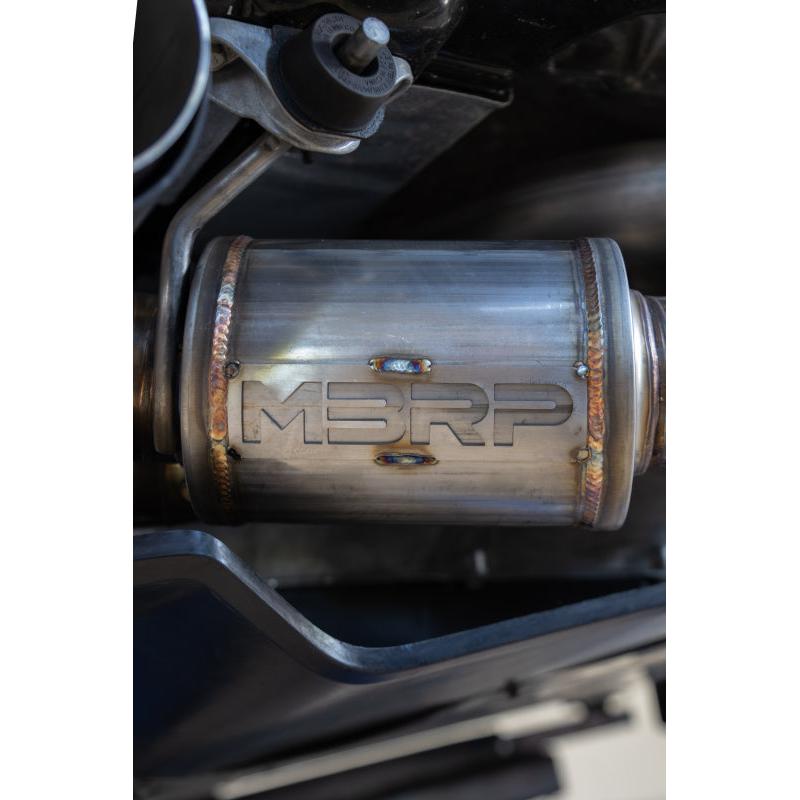 MBRP 20-24 Chevrolet Corvette C8 3in Active Cat Back Quad Split Rear Exit Exhaust w/ AFM Sims