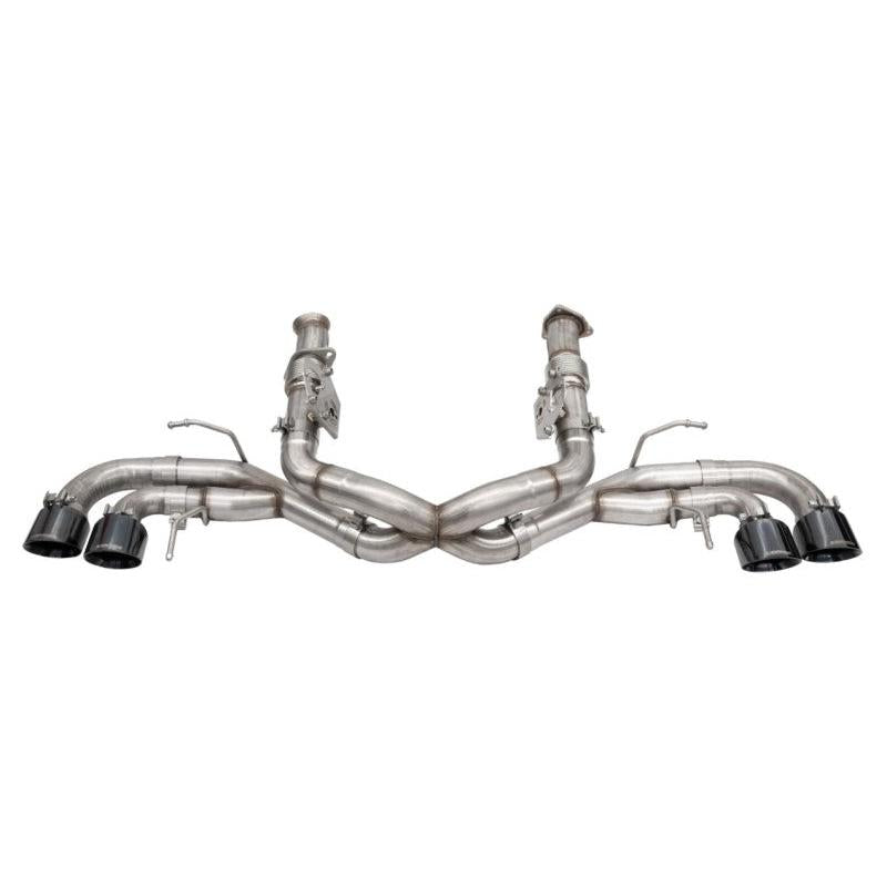 Corsa 2020-24 Corvette C8 3in Xtreme Cat-Back Exhaust 4.5in Black Quad Tips - Deletes stock AFMValve