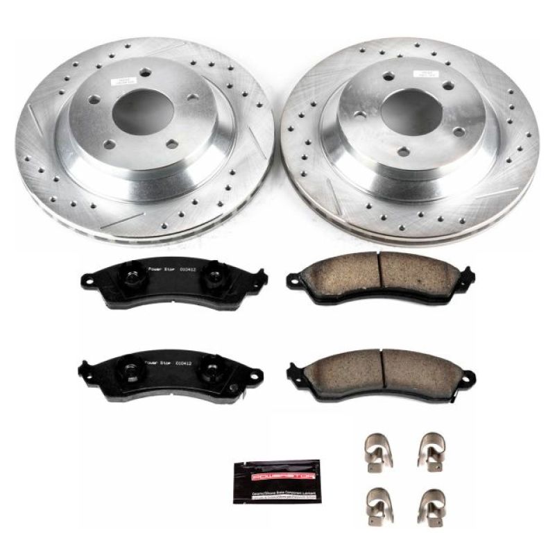 Power Stop 88-95 Chevrolet Corvette Front Z23 Evolution Sport Brake Kit