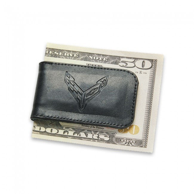 C8 Corvette Magnetic Money Clip - Black