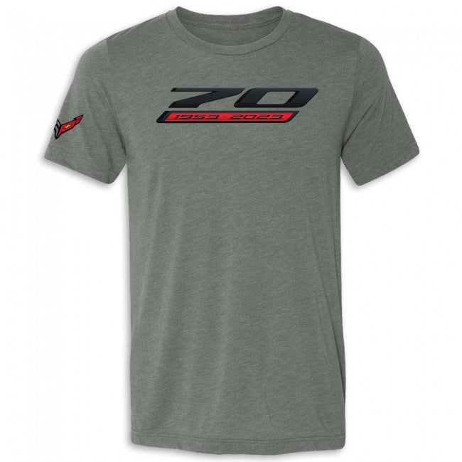 C8 Corvette 70th Anivesary T-Shirt :  Gray