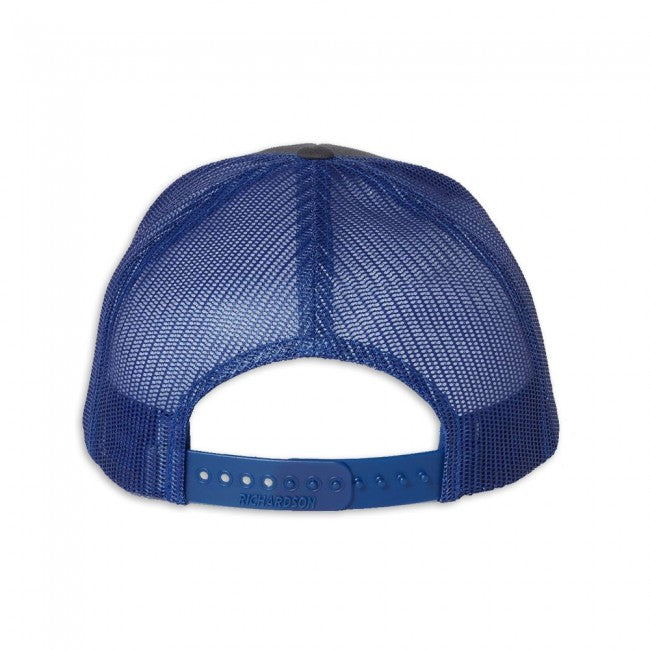 C8 Corvette Mesh Back Cap : Charcoal / Royal Blue