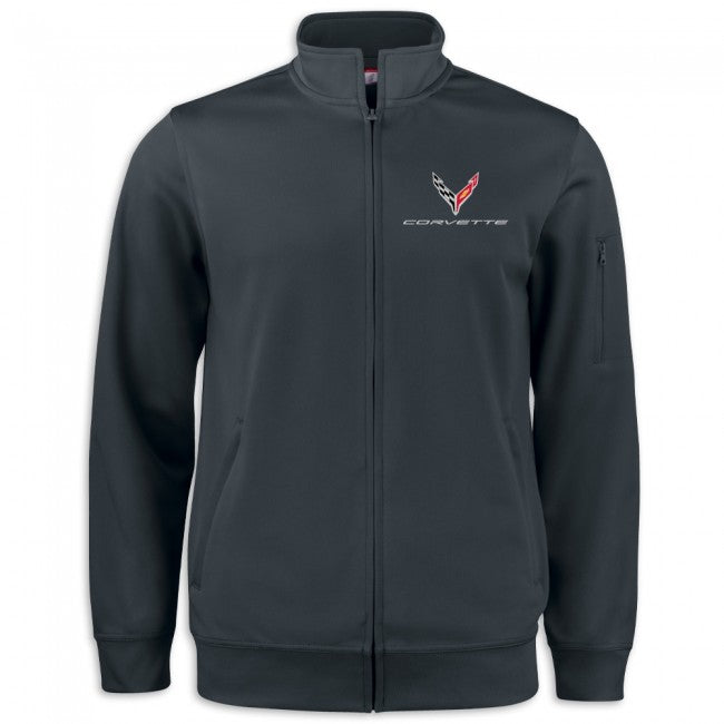 C8 Corvette Performance Full Zip Jacket : Black