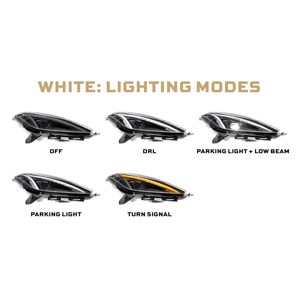 Corvette Headlight - Morimoto C7 Xb Gen 2 Led Headlights : 2014 - 2019 C7,  Z06, Grand Sport & ZR1