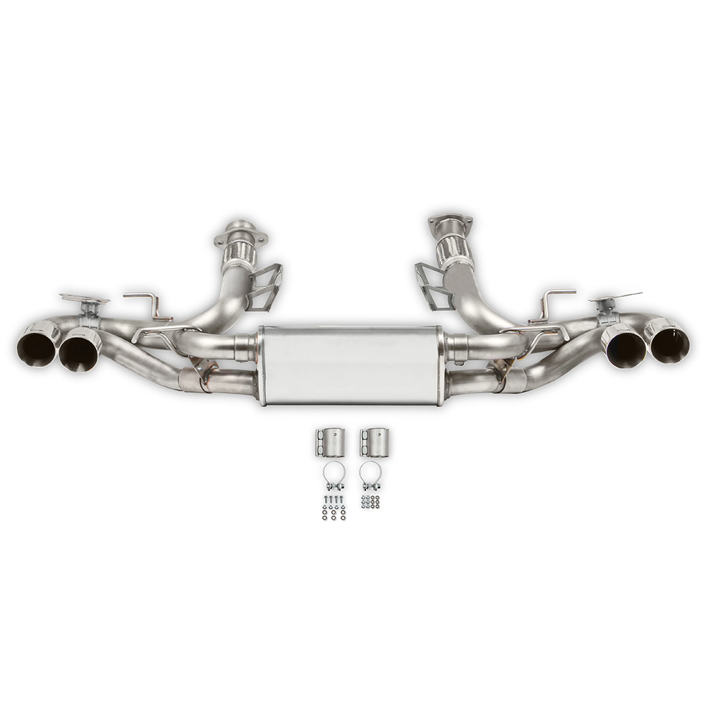 Corvette Hooker Blackheart Axle-Back Exhaust System : C8 2020-2024 Stingray, Z51 6.2L