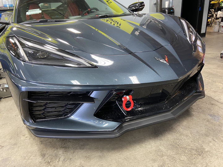 Corvette  Premium Stealth D-Ring Tow Hooks : C7 Z51, Z06, Grand Sport:C8 Stingray,E-Ray,Z06