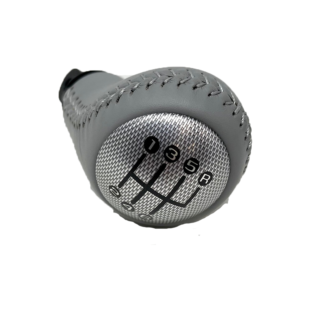 Corvette Shift Boot/ Shift Knob Kit - Grey : 6-Speed Manual : 2005-2007 C6