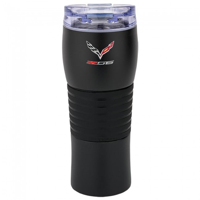 Corvette Vacuum Insulated Tumbler - Satin Black Finish : C7 Z06