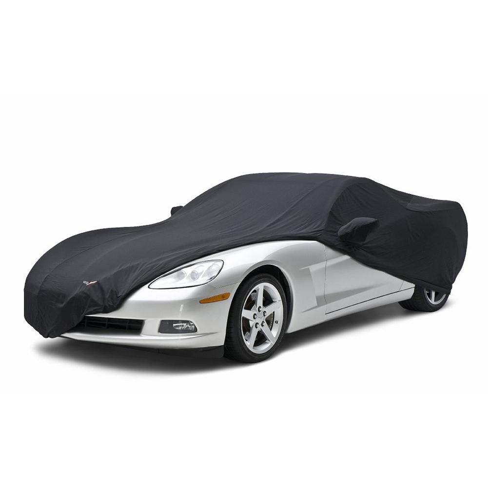 Corvette Car Cover Stretch Satin - Coupe : 2005-2013 C6 - Black