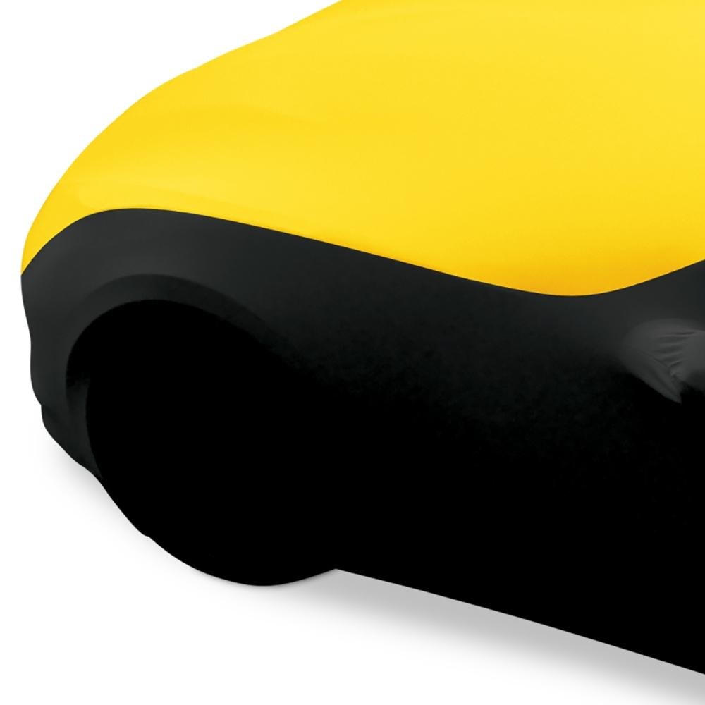 Corvette Ultraguard Stretch Satin Sport Car Cover - Yellow/Black - Indoor : C7 Stingray, Z51, Z06, Grand Sport, ZR1